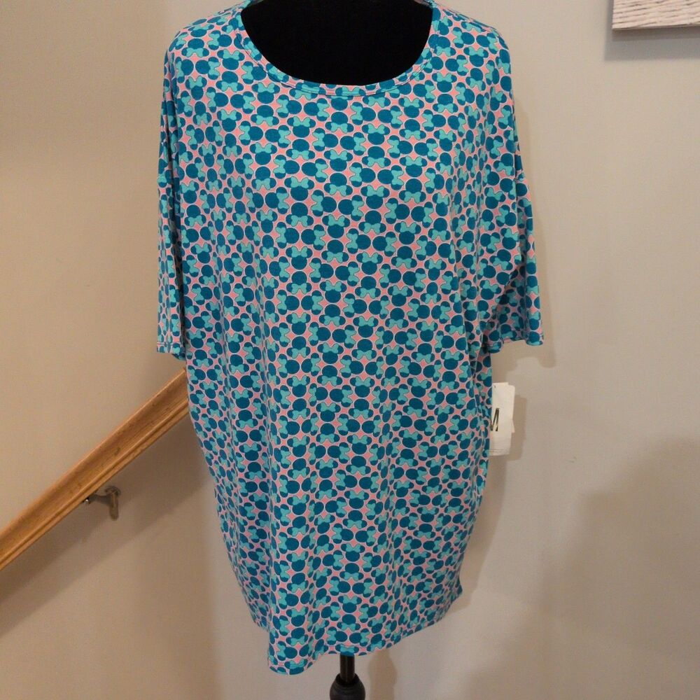 LuLaRoe Disney Top Short Sleeve Relaxed Fit Size M Multicolor NWT